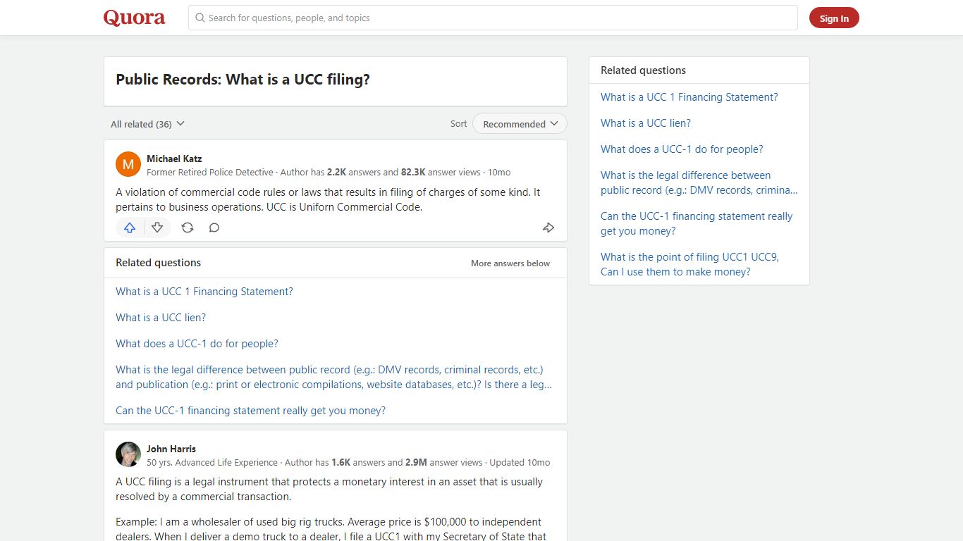 Public Records: What is a UCC filing? - Quora